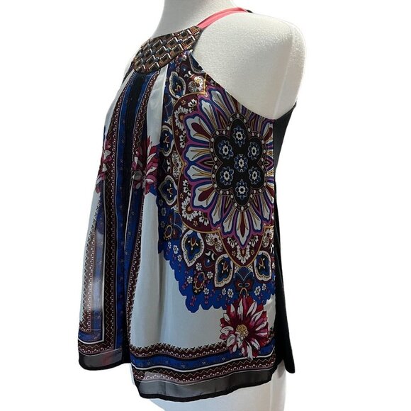 Anthropologie One September Nala Tank‎ Sz XS Multi Paisley Embroidered (L10257) - Picture 2 of 8